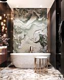 Dressing table Rugiano, wallpaper from British brand Iksel with an original print
