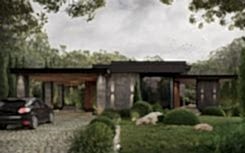 Project of luxury one-storey house with second floor by Studia 54