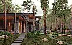 Architecture bureau Studia 54: modern style villa project