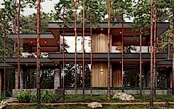 Architecture bureau Studia 54: modern style villa project