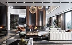 Exclusive design project by Studia 54 for a villa in Croatia