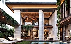 Architectural project of a villa in Vasant Kunj, India