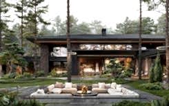 Country house project in the cottage village "Novye Dubki"