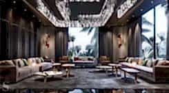Interior design of a penthouse in Bluewaters by Studia 54