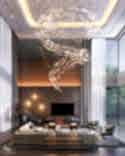 Minotti green armchairs