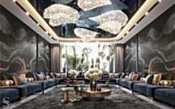 Interior design of a penthouse in Bluewaters by Studia 54
