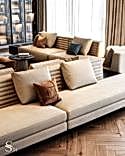 Two-sided Minotti sofa