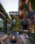 Each floor has access to a terrace. On the terrace, there are lounge areas, a fireplace, and a jacuzzi Each floor has access to a terrace. On the terrace, there are lounge areas, a fireplace, and a jacuzzi