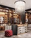 Dressing rooms by Studia 54 are always made-to-order, customised for every client and family members