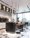 All the built-in furniture was custom-made according to our designs