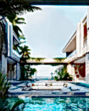 Luxury villas and cottages by Studia 54: project of the house in the Caribbean Sea