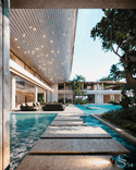 Architectural project of luxury villa with a pool in Kuwait by Studia 54