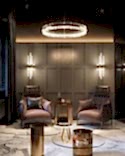 Luxurious cigar room decor