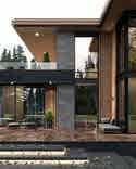 The effect of 'floating' steps is achieved through contour lighting