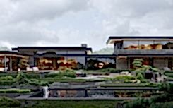  Architectural project of a country house with landscape design