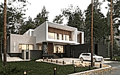 Architectural project of a country house in Penza