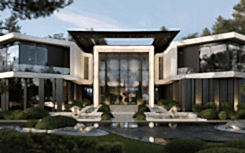 Architectural project of Villa Phantom in the south of Italy