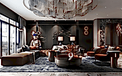 Interior of a duplex apartment in Beijing